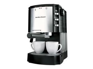 Hamilton Beach 40729 Cappuccino Plus Espresso Maker Silver/Black Hamilton Beach 40729 Cappuccino Plus Espresso Maker Silver/Black