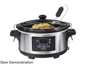 Hamilton Beach 33969A Metallic 6 Qt. 6 Qt Set & Forget Programmable Slow Cooker Hamilton Beach 33969A Metallic 6 Qt. 6 Qt Set & Forget Programmable Slow Cooker