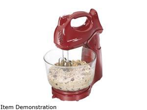 Hamilton Beach 64699 Power Deluxe 6 Speed Hand/Stand Mixer Red Hamilton Beach 64699 Power Deluxe 6 Speed Hand/Stand Mixer Red