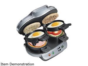 Hamilton Beach 25490 Silver Dual Breakfast Sandwich Maker Hamilton Beach 25490 Silver Dual Breakfast Sandwich Maker
