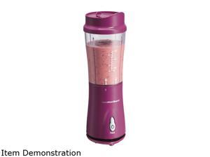 Hamilton Beach 51131 14 oz. Jar Size Single-Serve Blender with Travel Lid - Raspberry Hamilton Beach 51131 14 oz. Jar Size Single-Serve Blender with Travel Lid - Raspberry