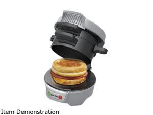 Hamilton Beach 25475 Gray Breakfast Sandwich Maker, Gray Hamilton Beach 25475 Gray Breakfast Sandwich Maker, Gray