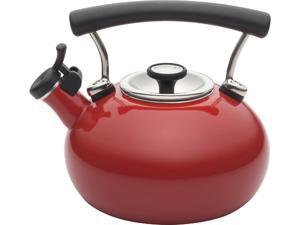 Circulon 2-qt. Contempo Whistling Tea Kettle, Red Circulon 2-qt. Contempo Whistling Tea Kettle, Red