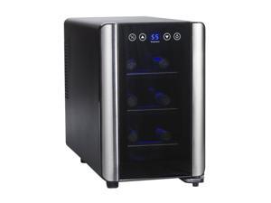 Wine Enthusiast 272 03 07 6-Bottle Silent 6 Bottle Touchscreen Wine Refrigerator Black Wine Enthusiast 272 03 07 6-Bottle Silent 6 Bottle Touchscreen Wine Refrigerator Black