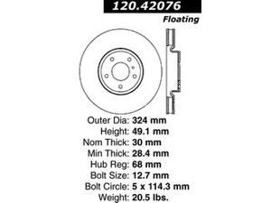 Centric-Power Slot 126.42076SR Brake Rotor Centric-Power Slot 126.42076SR Brake Rotor