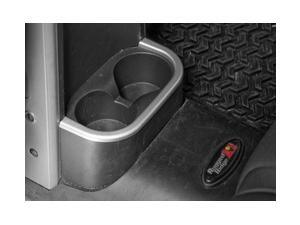 Rugged Ridge 11151.18 Rear Cup Holder Trim, Brushed Silver, 07-10 Jeep Wrangler Rugged Ridge 11151.18 Rear Cup Holder Trim, Brushed Silver, 07-10 Jeep Wrangler