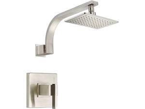 Danze D512544BNT Sirius 1-Handle Pressure Balance Shower Faucet Trim Kit in Brushed Nickel - Valve Not Included Danze D512544BNT Sirius 1-Handle Pressure Balance Shower Faucet Trim Kit in Brushed Nickel - Valve Not Included