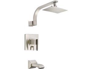 Danze D510044BNT Sirius 1-Handle Pressure Balance Tub and Shower Faucet Trim Kit in Brushed Nickel - Valve Not Included Danze D510044BNT Sirius 1-Handle Pressure Balance Tub and Shower Faucet Trim Kit in Brushed Nickel - Valve Not Included