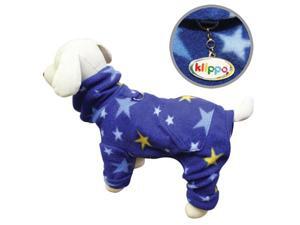 Cozy Midnight Stars Fleece Turtleneck Dog Pajamas/Bodysuit - XL Cozy Midnight Stars Fleece Turtleneck Dog Pajamas/Bodysuit - XL