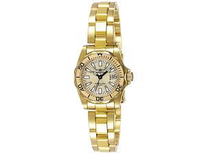 Invicta Women's Signature 23k Yellow Gold Plated SilverDial Invicta Women's Signature 23k Yellow Gold Plated SilverDial