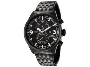 Men's Invicta II Black Dial Black Ion Plated Stainless Steel Watch Men's Invicta II Black Dial Black Ion Plated Stainless Steel Watch