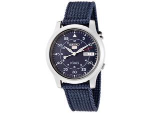 Seiko 5 Blue Dial Canvas Strap Automatic Mens Watch SNK807K2 Seiko 5 Blue Dial Canvas Strap Automatic Mens Watch SNK807K2