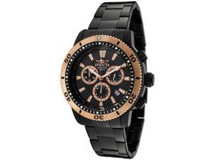 Men's Invicta II Chronograph Black Dial Black Ion Plated Stainless Steel Men's Invicta II Chronograph Black Dial Black Ion Plated Stainless Steel