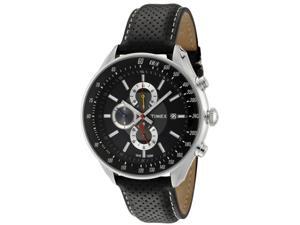 Timex Men's SL Series Chronograph Black & Grey Dial Black Leather Timex Men's SL Series Chronograph Black & Grey Dial Black Leather
