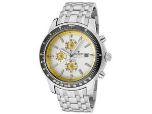 Croton Men's Chronomaster Chronograph Silver Textured Dial Stainless Steel Croton Men's Chronomaster Chronograph Silver Textured Dial Stainless Steel