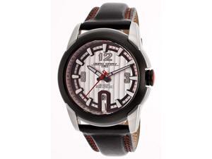 Jorg Gray Men's Textured Silver Dial Genuine Leather Jorg Gray Men's Textured Silver Dial Genuine Leather