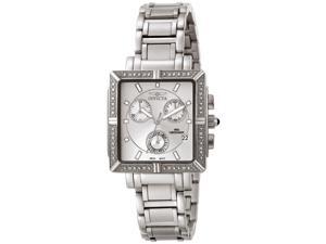 Invicta Women's Square Stainless Steel Chronograph Diamond Invicta Women's Square Stainless Steel Chronograph Diamond