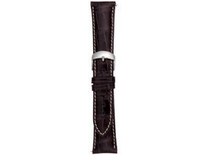 Accessories 19Aat22c Unisex Strap 19Mm Shiny Dark Brown Alligator Watch Accessories 19Aat22c Unisex Strap 19Mm Shiny Dark Brown Alligator Watch