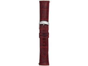 Accessories 21Aat3am Unisex Strap 21Mm Shiny Wine Alligator Watch Accessories 21Aat3am Unisex Strap 21Mm Shiny Wine Alligator Watch