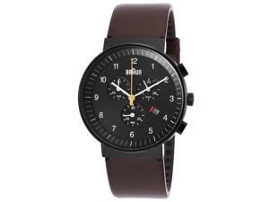 Men's Classic Chronograph Brown Genuine Leather Black Dial Men's Classic Chronograph Brown Genuine Leather Black Dial