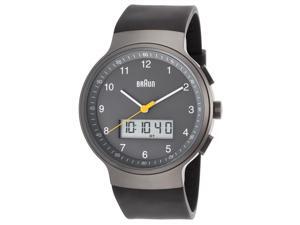 Braun Bn-0159-Gygyg Men's Classic Ana-Digi Grey Rubber And Dial Ss Watch Braun Bn-0159-Gygyg Men's Classic Ana-Digi Grey Rubber And Dial Ss Watch