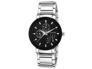 Bulova Men's Black Dial Stainless Steel Bulova Men's Black Dial Stainless Steel