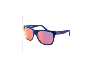 Just Cavalli Jc648s-92L-54 Square Blue Scale Pattern Sunglasses Just Cavalli Jc648s-92L-54 Square Blue Scale Pattern Sunglasses
