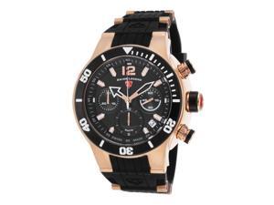 Swiss Legend 14084Sm-Rg-01-Bb Sharkarma Chronograph Black Silicone, Dial & Bezel Rose-Tone Ss Watch Swiss Legend 14084Sm-Rg-01-Bb Sharkarma Chronograph Black Silicone, Dial & Bezel Rose-Tone Ss Watch