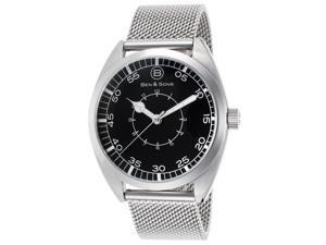 Ben & Sons 10014-022S Voyager Stainless Steel Mesh Black Dial Ss Watch Ben & Sons 10014-022S Voyager Stainless Steel Mesh Black Dial Ss Watch