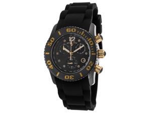 Swiss Legend 10128-01-Ga Commander Diamonds Chronograph Black Silicone And Dial 37Mm Watch Swiss Legend 10128-01-Ga Commander Diamonds Chronograph Black Silicone And Dial 37Mm Watch