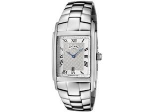 Rotary Men's Silver Textured Dial Stainless Steel Rotary Men's Silver Textured Dial Stainless Steel