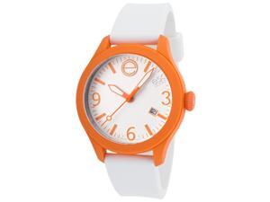 ESQ One Unisex Watch with White Silicone Dial, Orange Case ESQ One Unisex Watch with White Silicone Dial, Orange Case