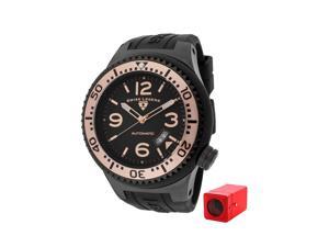Swiss Legend 11819A-Bb-01-Rb-W Neptune (52 Mm) Automatic Black Silicone Black Dial With Winder Watch Swiss Legend 11819A-Bb-01-Rb-W Neptune (52 Mm) Automatic Black Silicone Black Dial With Winder Watch