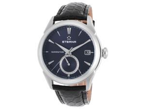 Eterna 7680-41-81-1175 Men's Soleure Auto Gmt Black Genuine Alligator Dark Blue Dial Ss Watch Eterna 7680-41-81-1175 Men's Soleure Auto Gmt Black Genuine Alligator Dark Blue Dial Ss Watch