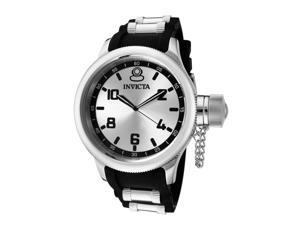 Invicta Men's Russian Diver Silver Dial Black Polyurethane Invicta Men's Russian Diver Silver Dial Black Polyurethane