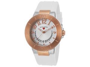 Swiss Legend 11315Sm-Sr-02-Wht Riviera White Silicone Silver-Tone Dial Stainless Steel Rose-Tone Bzl Watch Swiss Legend 11315Sm-Sr-02-Wht Riviera White Silicone Silver-Tone Dial Stainless Steel Rose-Tone Bzl Watch