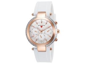 Swiss Legend 16175Sm-Sr-02-Wht Madison Diamond Multi-Function White Silicone And Dial Rose-Tone Bezel Watch Swiss Legend 16175Sm-Sr-02-Wht Madison Diamond Multi-Function White Silicone And Dial Rose-Tone Bezel Watch