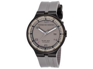 Porsche Design 6350-43-94-1255 Men's Flat 6 Auto Grey Rubber & Dial Black Ion Plated Stainless Steel Watch Porsche Design 6350-43-94-1255 Men's Flat 6 Auto Grey Rubber & Dial Black Ion Plated Stainless Steel Watch