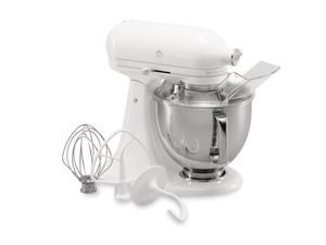 KitchenAid KSM150PSWW Artisan Series 5-Quart Tilt-Head Stand Mixer White On-White KitchenAid KSM150PSWW Artisan Series 5-Quart Tilt-Head Stand Mixer White On-White