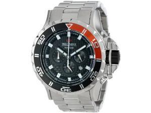 Precimax PX13235 Carbon Pro Men's Silver Stainless-Steel Quartz Watch with Black Dial Precimax PX13235 Carbon Pro Men's Silver Stainless-Steel Quartz Watch with Black Dial