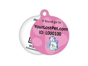 PetHeathlocker Smart Pet Tag Pet ID Small - Pink PetHeathlocker Smart Pet Tag Pet ID Small - Pink