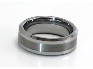 Tungsten Carbide Ring, Satin Finish on the Inside, Comfort Fit (Sizes 4-16) Tungsten Carbide Ring, Satin Finish on the Inside, Comfort Fit (Sizes 4-16)