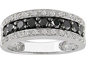 14k Gold 3/4ct TDW Black and White Diamond Ring (H-I-J, I1-I2) 14k Gold 3/4ct TDW Black and White Diamond Ring (H-I-J, I1-I2)