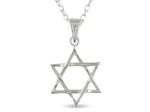 Sterling Siler Star of David Pendant with Chain Sterling Siler Star of David Pendant with Chain