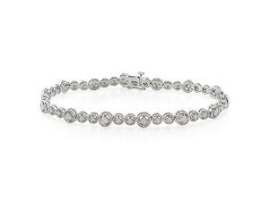 Silver 1 CT TDW Diamond Bracelet, 7" Silver 1 CT TDW Diamond Bracelet, 7"