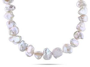 Amour Sterling Silver Freshwater Pearl Necklace (15.5-16mm) (18in) Amour Sterling Silver Freshwater Pearl Necklace (15.5-16mm) (18in)