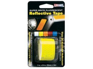 Incom Manufacturing 1in. X 24in. Lime Super Bright Fluorescent Reflective Tape RE18 Incom Manufacturing 1in. X 24in. Lime Super Bright Fluorescent Reflective Tape RE18