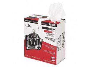 Georgia Pacific 25070 Brawny Industrial Heavy Duty Shop Towels- Cloth- 9-1/8 x 16-1/2- 100/Box Georgia Pacific 25070 Brawny Industrial Heavy Duty Shop Towels- Cloth- 9-1/8 x 16-1/2- 100/Box