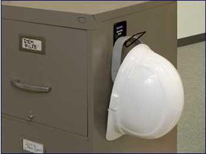 Horizon 5003 Magnetic Mount Hard Hat Rack Horizon 5003 Magnetic Mount Hard Hat Rack