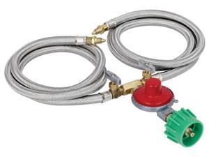 Barbour M2HPH Preset Regulator with Dual Brass Control Valves and 36 in. Propane Hoses Barbour M2HPH Preset Regulator with Dual Brass Control Valves and 36 in. Propane Hoses